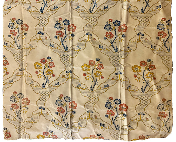 20th Century French Printed Silk