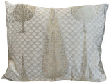 18th Century French Silk Embroidery Pillow