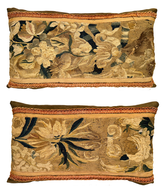 16th Century Brussels Tapestry Pillows (2 available)