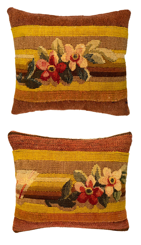 19th Century French Tapestry Pillows (2 available)