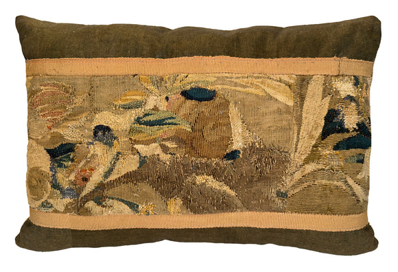 16th Century Brussels Tapestry Pillow