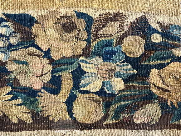 17th Century Verdure Tapestry for small pillow